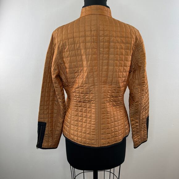 FUCHS SCHMITT Black & Brown Reversible Full Zip Jacket Lightly Padded 38 US 8 - Picture 3 of 8